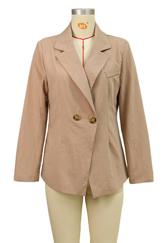 Tailored Double-Breasted Blazer