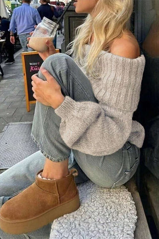 Cozy Off-Shoulder Sweater