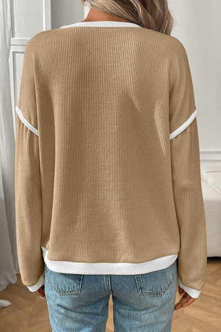 Casual Ribbed Sweater