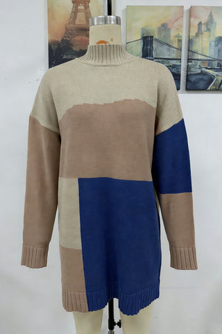 Oversized Geometric Sweater