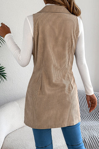 Double-Breasted Sleeveless Vest