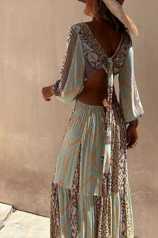 Elegant Cut-Out Maxi Dress