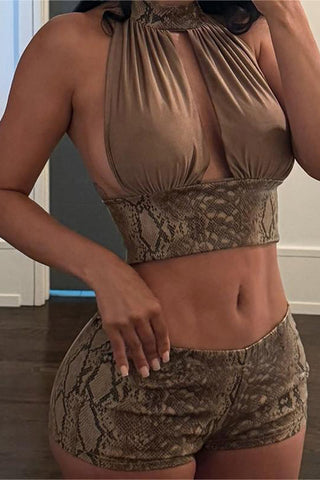 Halter Neck Short Set