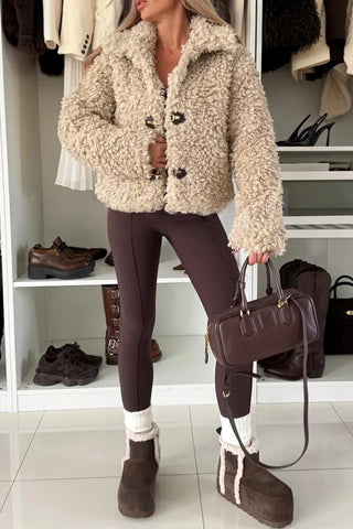 Cozy Textured Button-Up Jacket