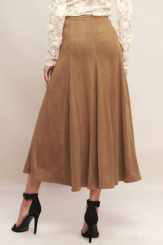 Elegant A-Line Maxi Skirt