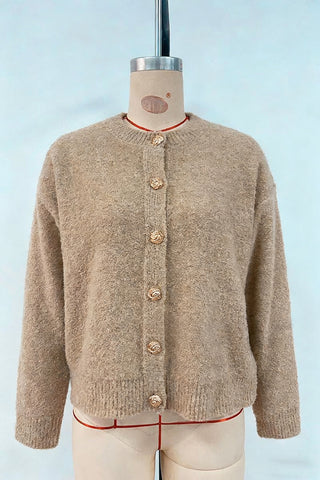 Gold Button Detail Cardigan