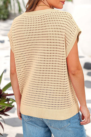 Boxy Cutout Knit Tank Top