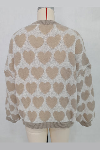 Heart Pattern Sweater