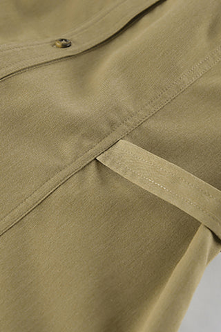 Collared Button-Front Tank Top