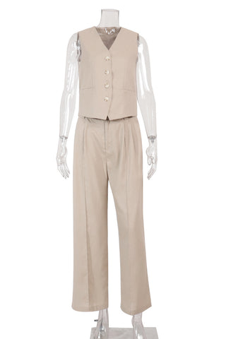 Tailored Vest and Pants Set