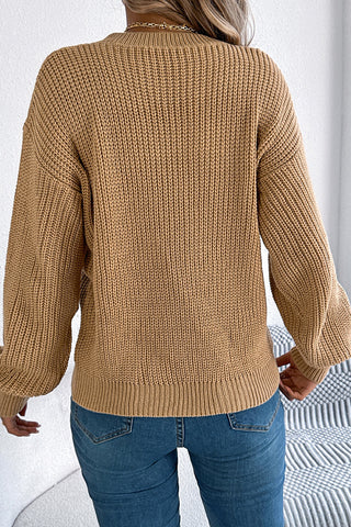 Chevron Pattern Knit Sweater