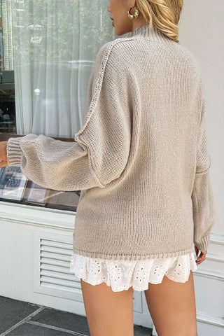 Casual Knit Sweater with Relaxed Fit
