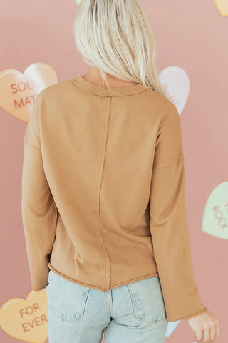 Heart Pattern Casual Sweatshirt