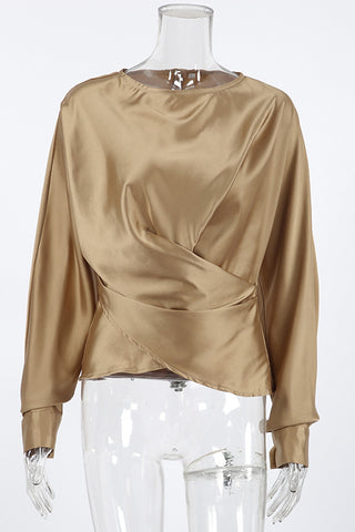 Elegant Draped Blouse