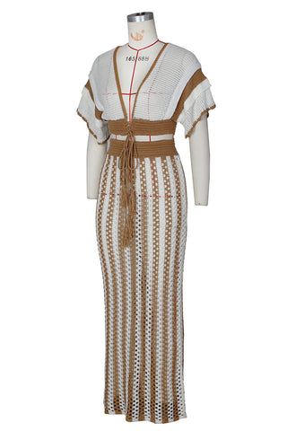 Stylish Knit Skirt Set