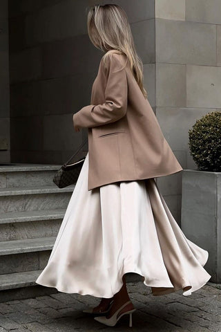 Flowy High-waist A-line Skirt