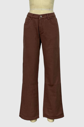 Classic Wide Leg Denim Pants