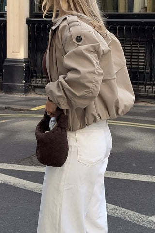 Cropped Double-Breasted Jacket