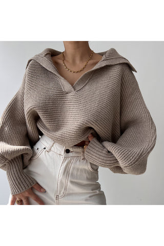 Cozy Ribbed V-Neck Sweater