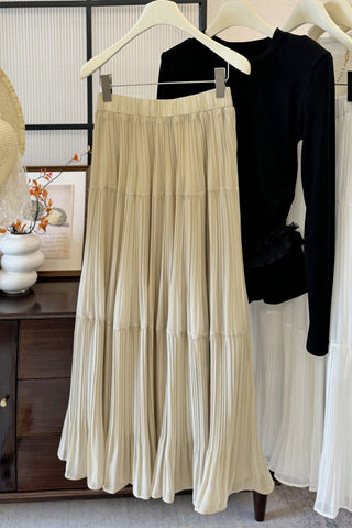 Elegant Tiered Maxi Skirt