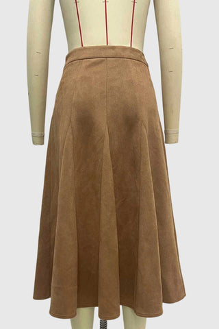 Elegant A-Line Maxi Skirt