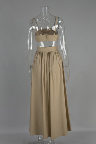 Elegant Two-Piece Skirt Set