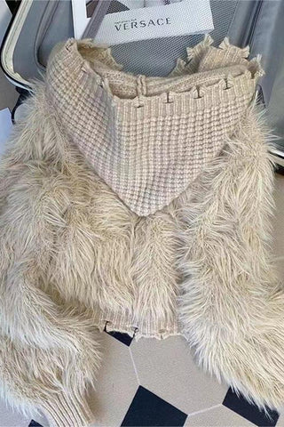 Fuzzy Textured Cardigan