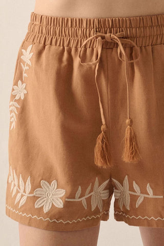 Floral Print Casual Shorts