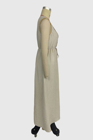 Sleeveless Button-Detail Casual Dress