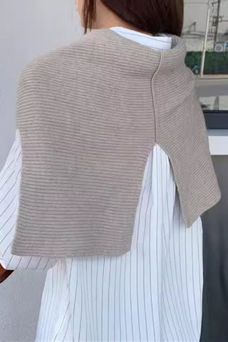 Asymmetrical Ribbed Shrug Cardigan
