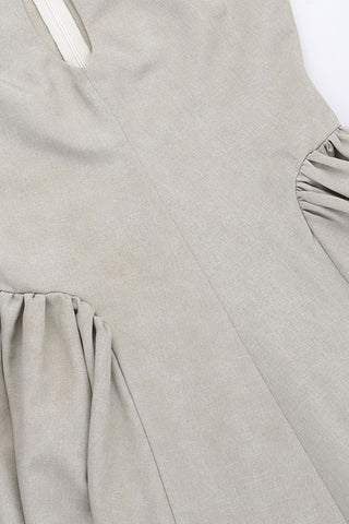 Keyhole Detail Casual Midi Dress