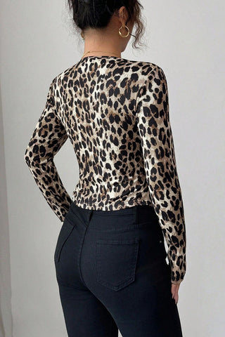 Leopard Print Suit Jacket