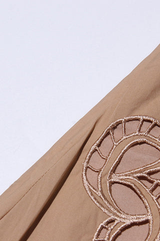 Elegant Eyelet Skirt Set