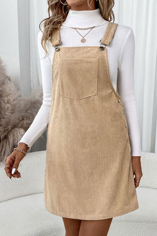 Sleeveless Button-Close Casual Dress