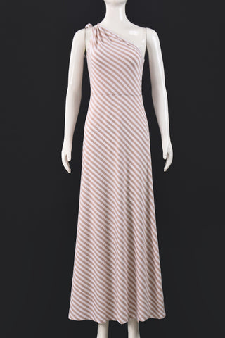 One-Shoulder Striped Dress