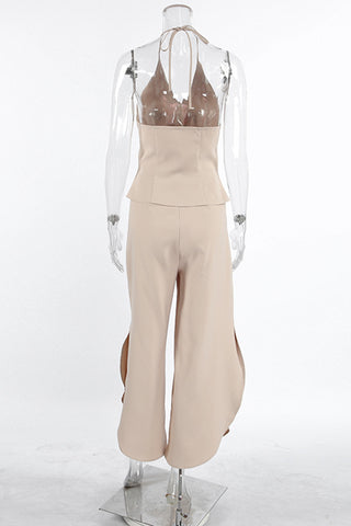 Chic Halter Pants Set