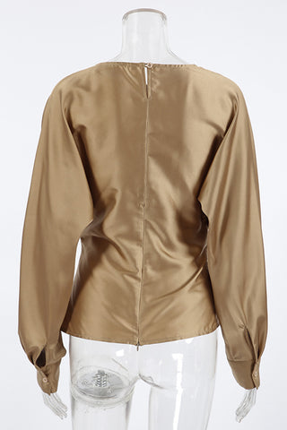 Elegant Draped Blouse