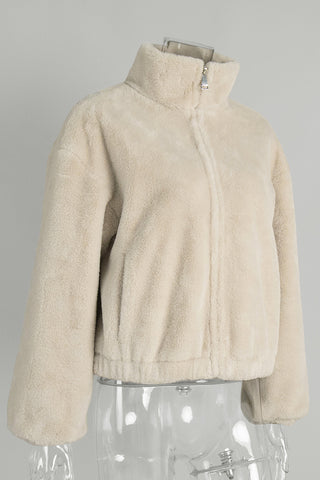 Cozy Stand Collar Jacket