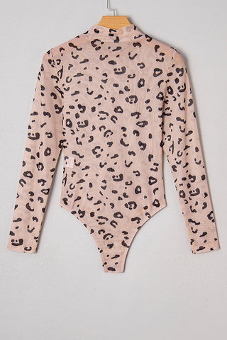 Chic Animal Print Bodysuit