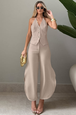 Chic Halter Pants Set