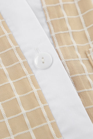 Stylish Checkered Short Set