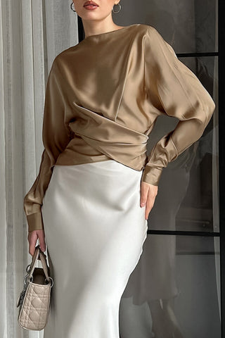Elegant Draped Blouse