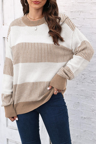 Striped Sweater with Relaxed Fit