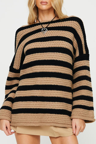 Striped Oversized Sweater