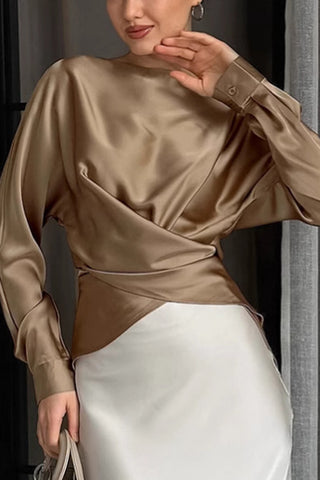 Elegant Draped Blouse