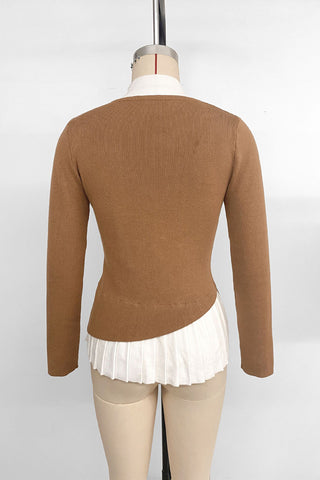 Buttoned Layered Sweater