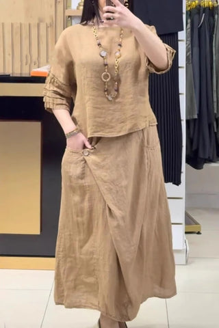 Half Sleeve Skirt Set for Everyday Comfort