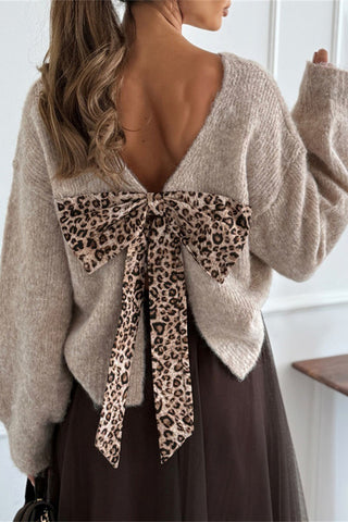 Back Bow Detail Sweater