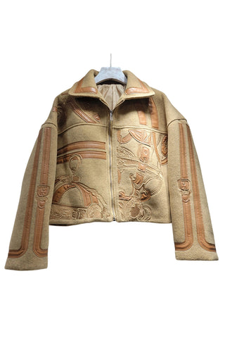 Graphic Print Statement Jacket