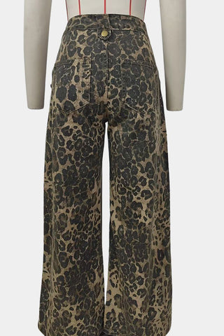 Stylish Leopard Print Pant Set